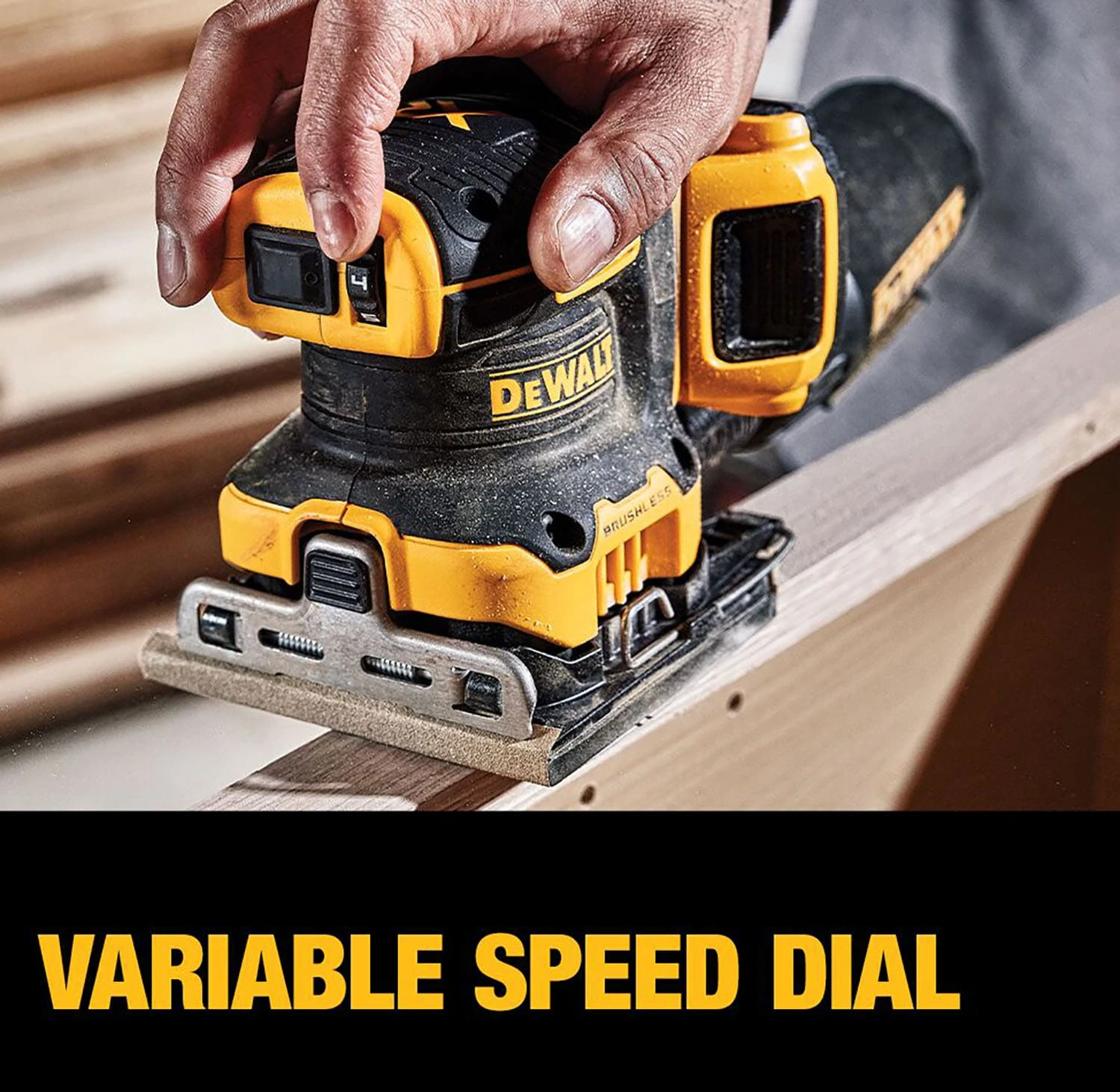 DEWALT 20-Volt Brushless Variable Speed Sheet Cordless Sander With Dust Management Battery Included 4 DEWALT 20-Volt Brushless Variable Speed Sheet Cordless Sander With Dust Management Battery Included -DeWALT 15788820