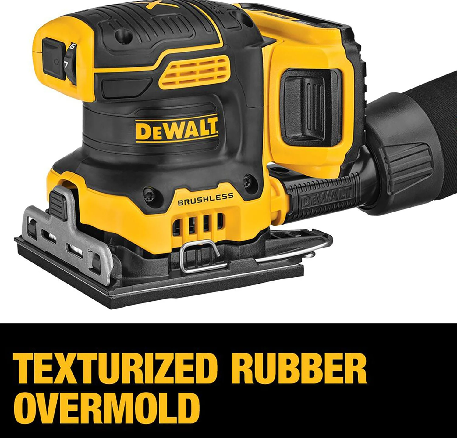 DEWALT 20-Volt Brushless Variable Speed Sheet Cordless Sander With Dust Management Battery Included 5 DEWALT 20-Volt Brushless Variable Speed Sheet Cordless Sander With Dust Management Battery Included -DeWALT 15788821