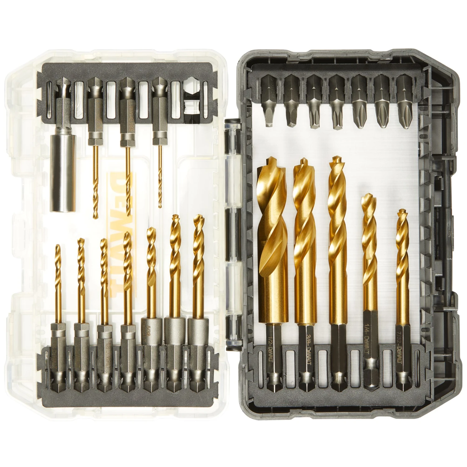 DEWALT 23 -Piece X Titanium Nitride Coated HSS Jobber Length Twist Drill Bit Set 1 DEWALT 23 -Piece X Titanium Nitride Coated HSS Jobber Length Twist Drill Bit Set -DeWALT 43582617