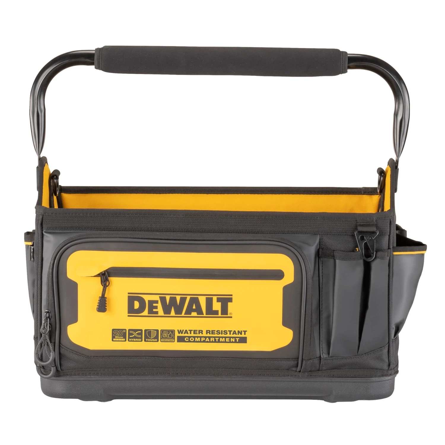 DEWALT Black - Yellow Ballistic Nylon 10.625-in W X 12.5-in D X 20-in L Zippered Tool Tote 1 DEWALT Black - Yellow Ballistic Nylon 10.625-in W X 12.5-in D X 20-in L Zippered Tool Tote -DeWALT 63491939