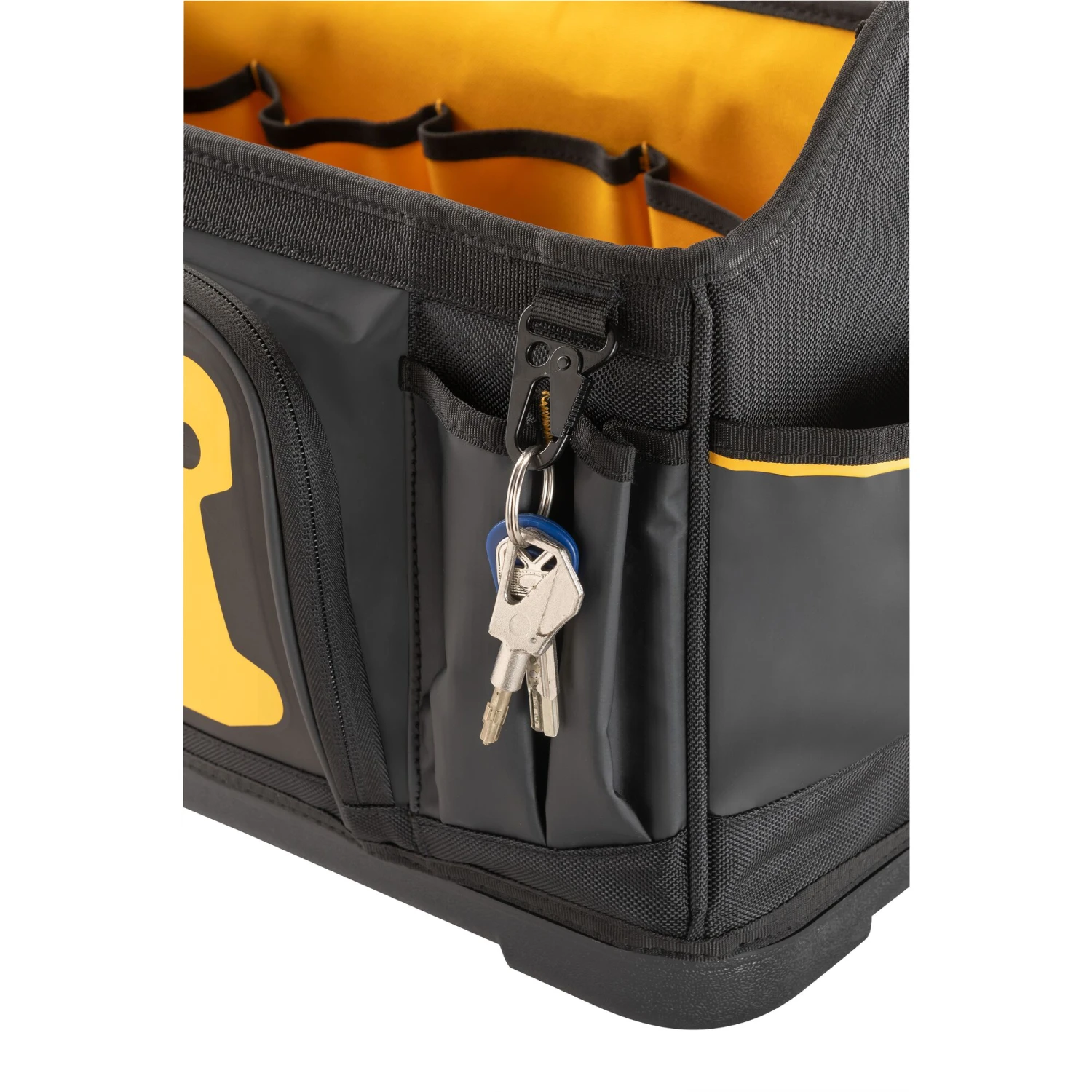 DEWALT Black - Yellow Ballistic Nylon 10.625-in W X 12.5-in D X 20-in L Zippered Tool Tote 6 DEWALT Black - Yellow Ballistic Nylon 10.625-in W X 12.5-in D X 20-in L Zippered Tool Tote -DeWALT 63968855