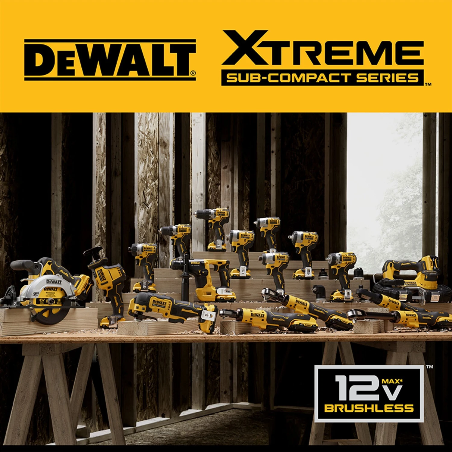 DEWALT XTREME 2-Tool 12V MAX XR Brushless DrilI/Impact Driver With Bag (2-Batteries And Charger Included) 12 DEWALT XTREME 2-Tool 12V MAX XR Brushless DrilI/Impact Driver With Bag (2-Batteries And Charger Included) -DeWALT 64026053 1