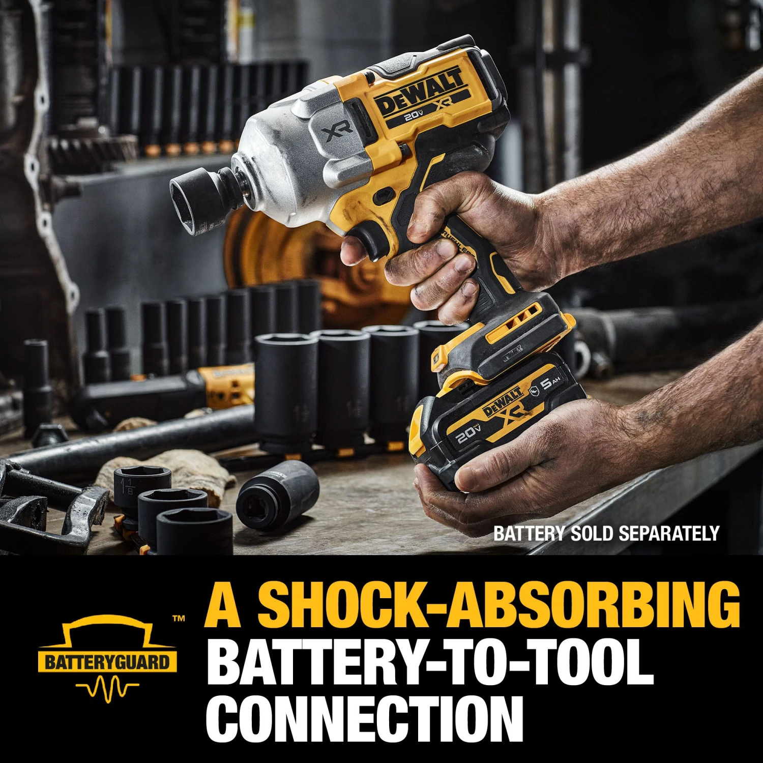 DEWALT XR 20-volt Max Variable Speed Brushless 1/2-in Drive Cordless Impact Wrench (Battery Not Included And Charger Not Included) 7 DEWALT XR 20-volt Max Variable Speed Brushless 1/2-in Drive Cordless Impact Wrench (Battery Not Included And Charger Not Included) -DeWALT 65370109