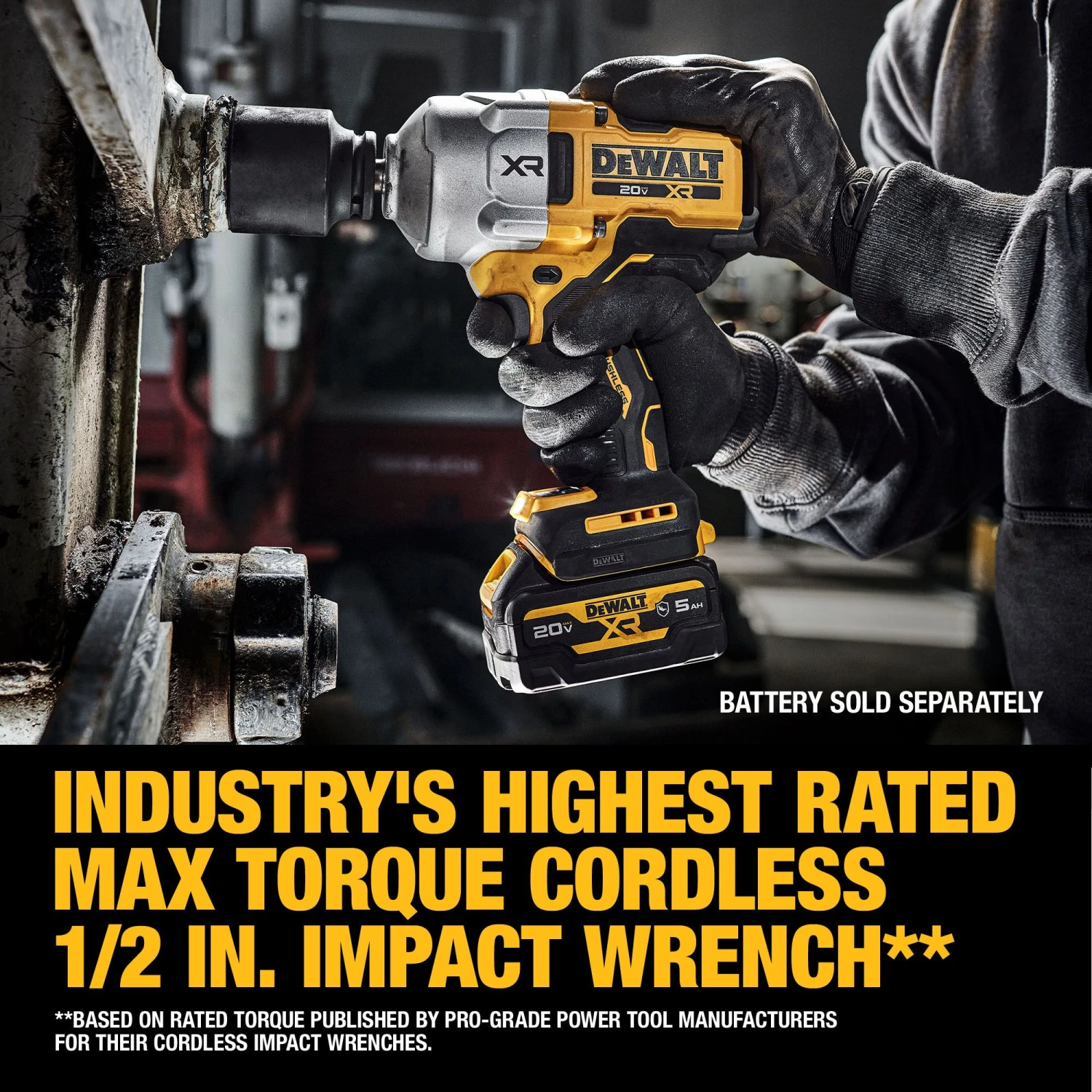 DEWALT XR 20-volt Max Variable Speed Brushless 1/2-in Drive Cordless Impact Wrench (Battery Not Included And Charger Not Included) 8 DEWALT XR 20-volt Max Variable Speed Brushless 1/2-in Drive Cordless Impact Wrench (Battery Not Included And Charger Not Included) -DeWALT 65370115