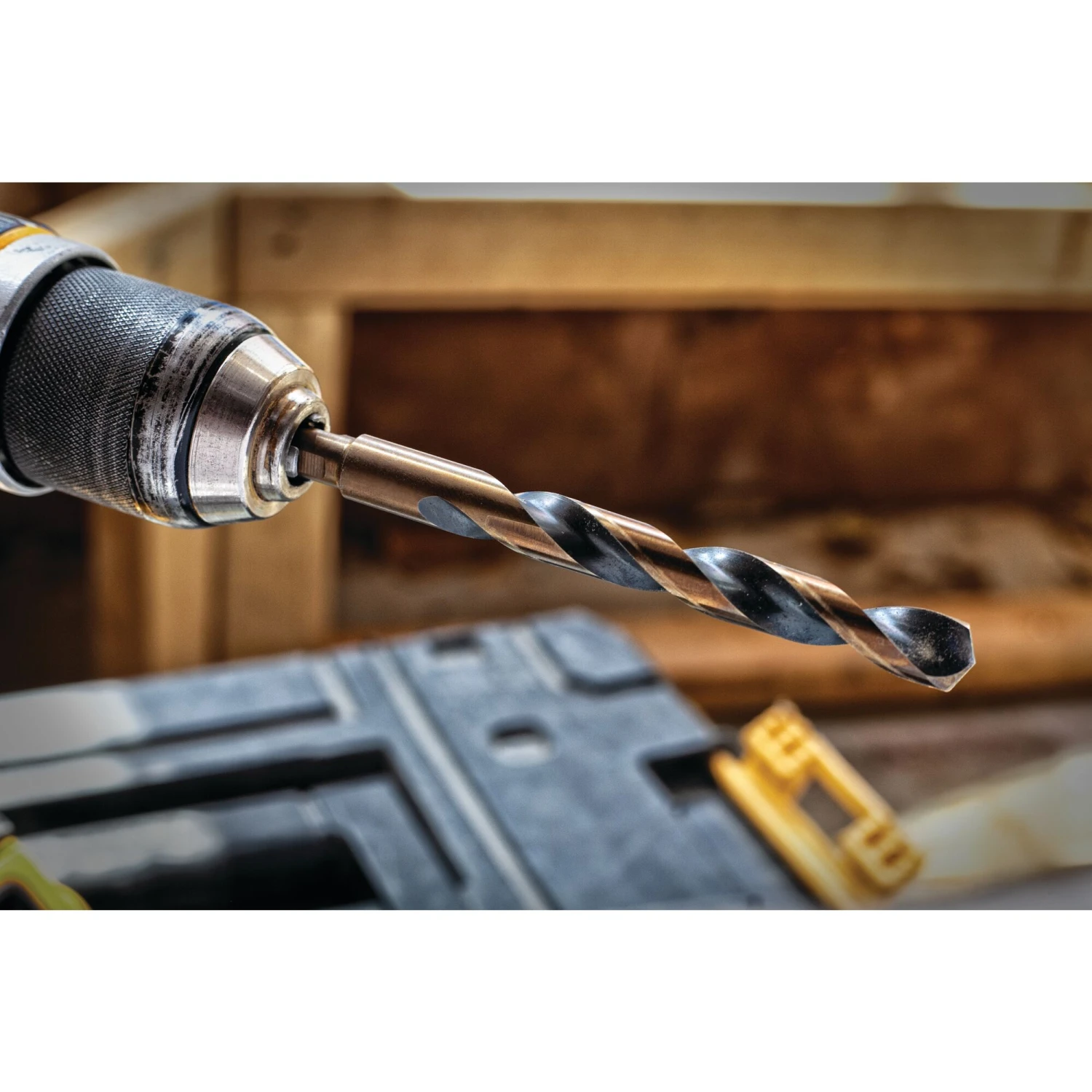 DEWALT 9/16-in X 6-in Black And Gold Coated HSS Jobber Length Twist Drill Bit 7 DEWALT 9/16-in X 6-in Black And Gold Coated HSS Jobber Length Twist Drill Bit -DeWALT 65965810