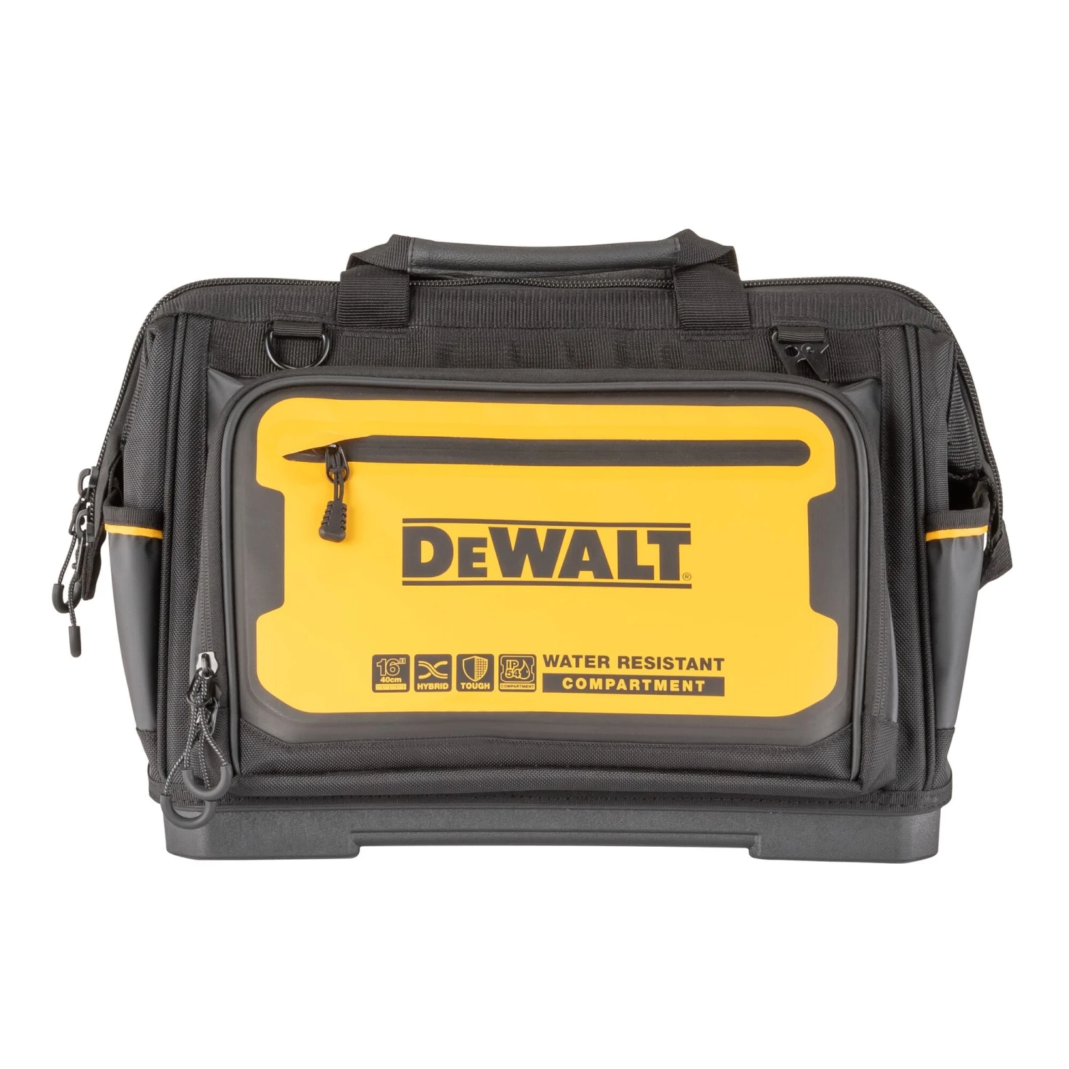DEWALT Black/Yellow Ballistic Nylon 11-in W X 11.75-in D X 16.125-in L Zippered Tool Bag 1 DEWALT Black/Yellow Ballistic Nylon 11-in W X 11.75-in D X 16.125-in L Zippered Tool Bag -DeWALT 66257495