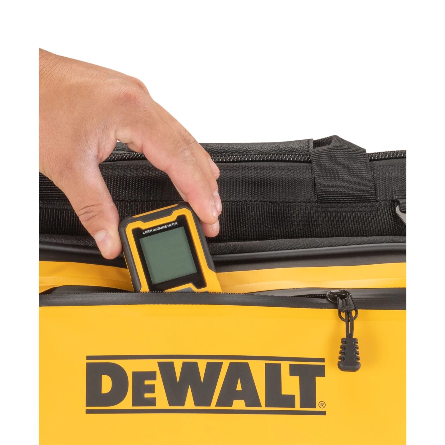DEWALT Black/Yellow Ballistic Nylon 11-in W X 11.75-in D X 16.125-in L Zippered Tool Bag 8 DEWALT Black/Yellow Ballistic Nylon 11-in W X 11.75-in D X 16.125-in L Zippered Tool Bag -DeWALT 66266574