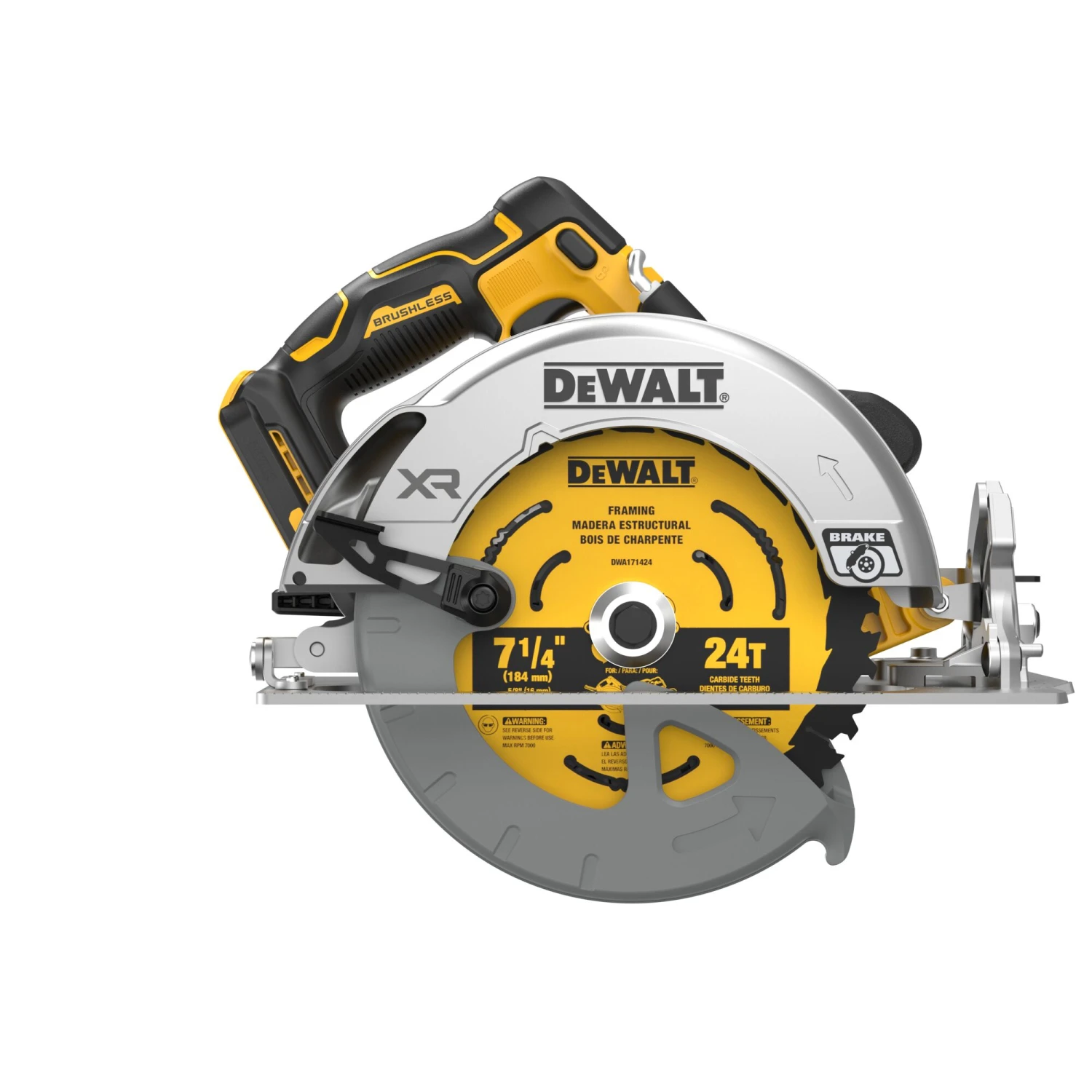 DEWALT XR 20-volt Max 7-1/4-in Brushless Cordless Circular Saw (Battery Not Included And Charger Not Included) 11 DEWALT XR 20-volt Max 7-1/4-in Brushless Cordless Circular Saw (Battery Not Included And Charger Not Included) -DeWALT 67024722