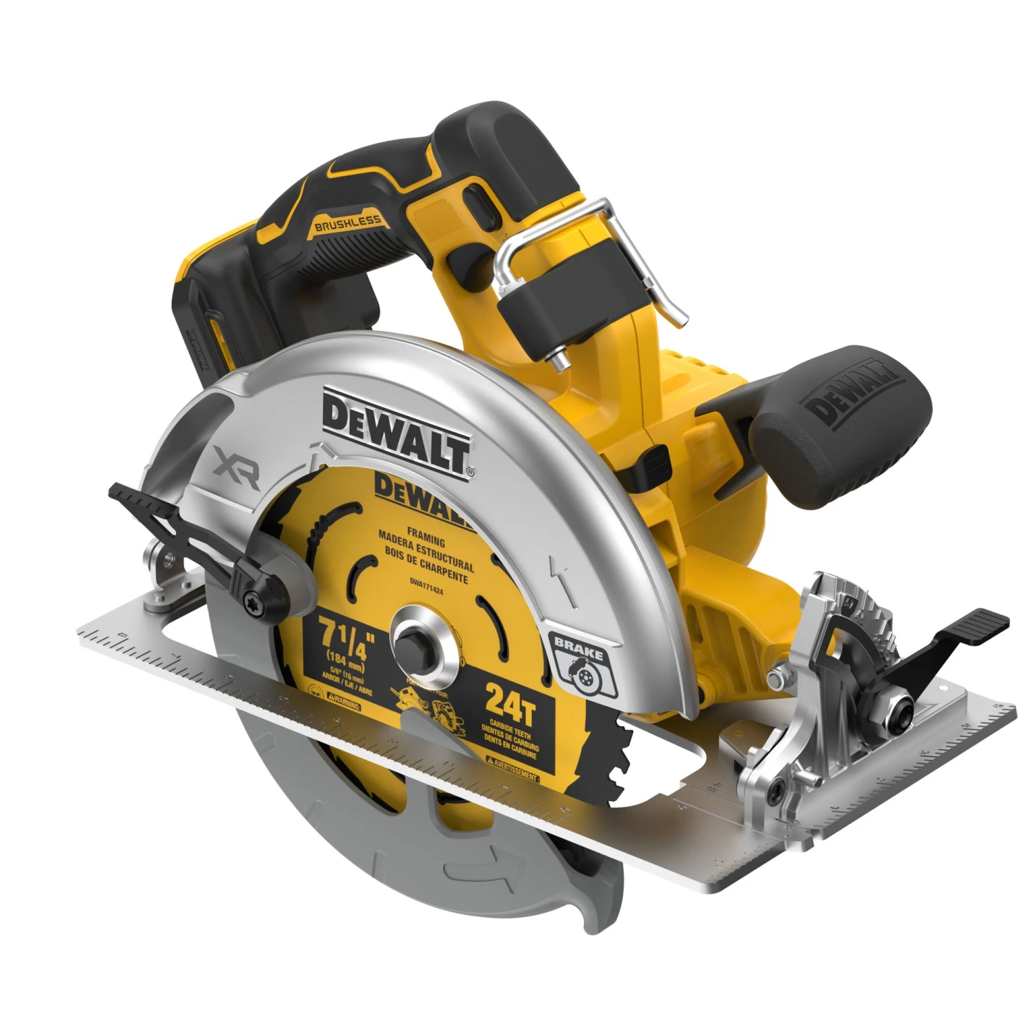 DEWALT XR 20-volt Max 7-1/4-in Brushless Cordless Circular Saw (Battery Not Included And Charger Not Included) 12 DEWALT XR 20-volt Max 7-1/4-in Brushless Cordless Circular Saw (Battery Not Included And Charger Not Included) -DeWALT 67024725