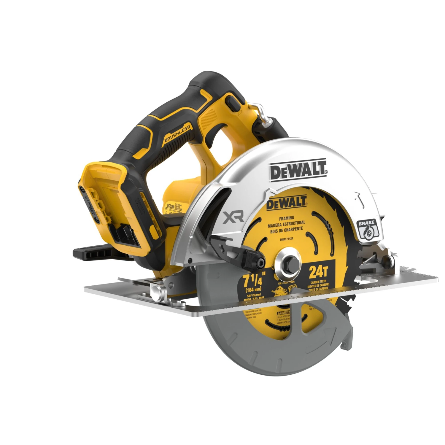 DEWALT XR 20-volt Max 7-1/4-in Brushless Cordless Circular Saw (Battery Not Included And Charger Not Included) 14 DEWALT XR 20-volt Max 7-1/4-in Brushless Cordless Circular Saw (Battery Not Included And Charger Not Included) -DeWALT 67024726