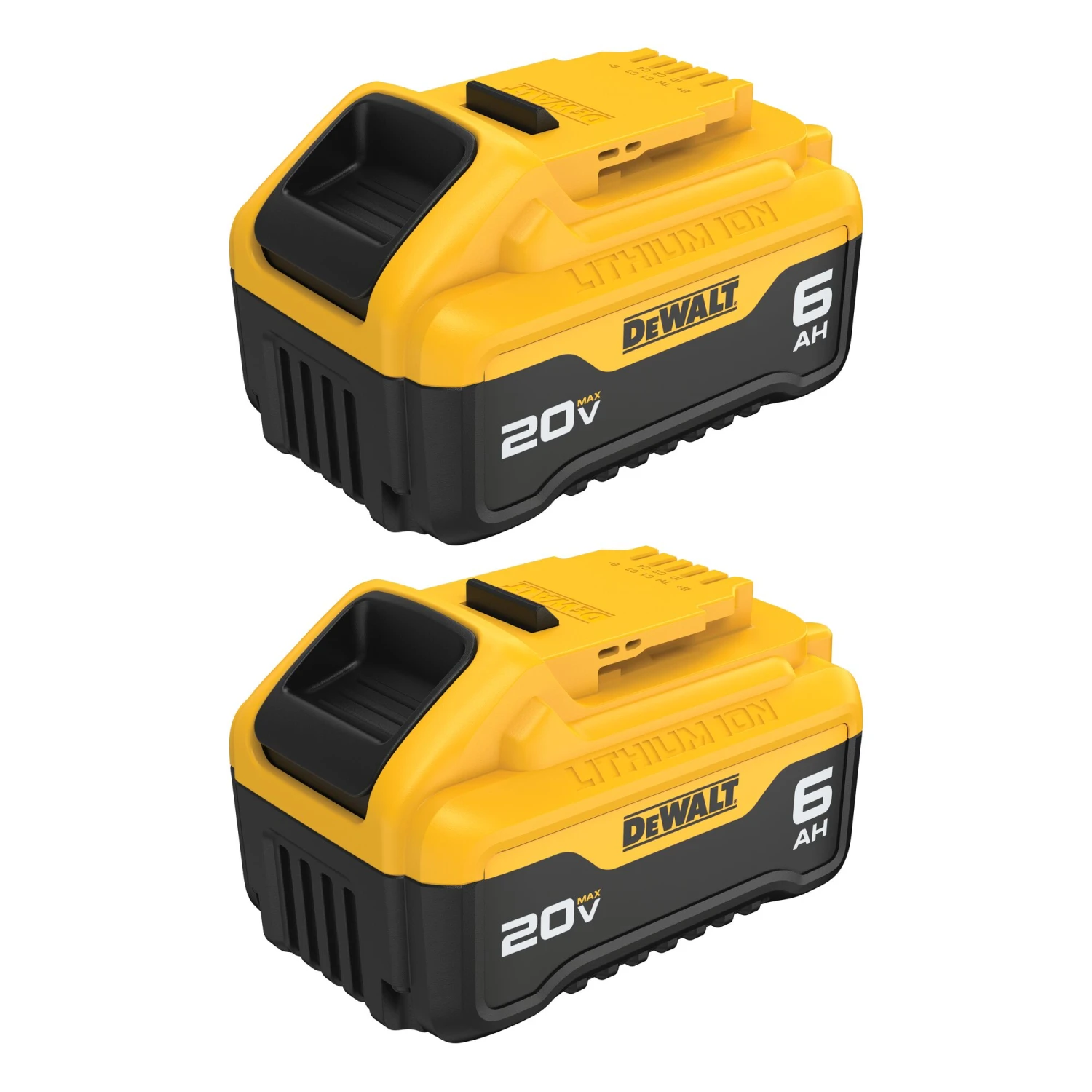 DEWALT 20 -Volt 2 -Pack Lithium-ion ( 6.0 Ah 6.0 Ah Battery ) 1 DEWALT 20 -Volt 2 -Pack Lithium-ion ( 6.0 Ah 6.0 Ah Battery ) -DeWALT 67395686