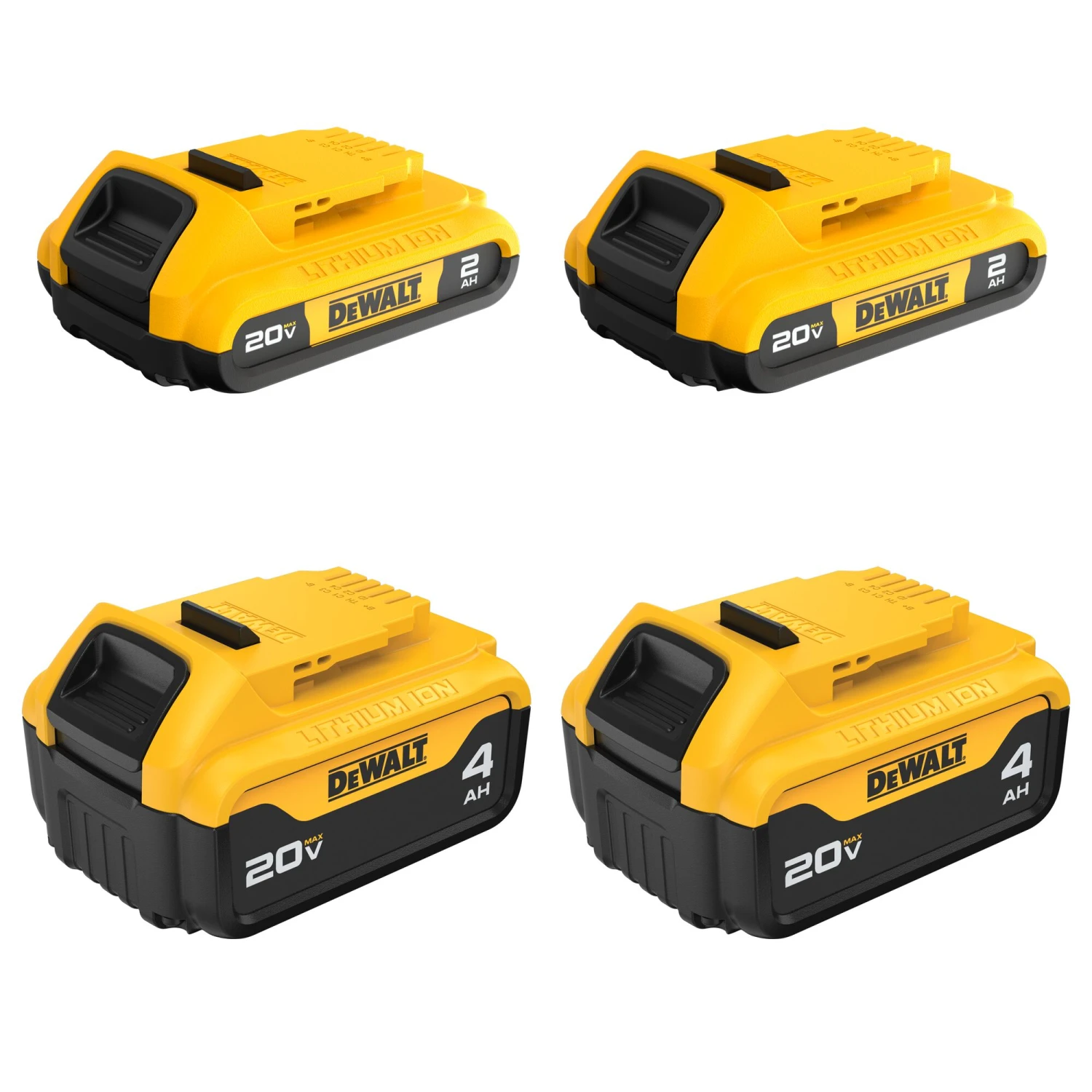 DEWALT 20 -Volt 4 -Pack Lithium-ion ( 2 Ah 4 Ah Battery ) 1 DEWALT 20 -Volt 4 -Pack Lithium-ion ( 2 Ah 4 Ah Battery ) -DeWALT 67424637