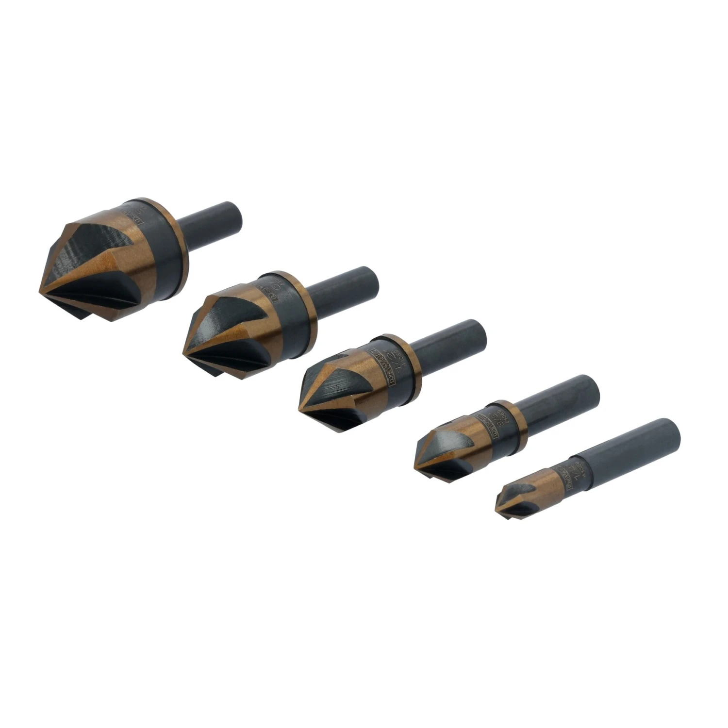 DEWALT BLACK GOLD 5 -Piece X High-speed Steel Countersink Twist Drill Bit Set 2 DEWALT BLACK GOLD 5 -Piece X High-speed Steel Countersink Twist Drill Bit Set -DeWALT 71008766