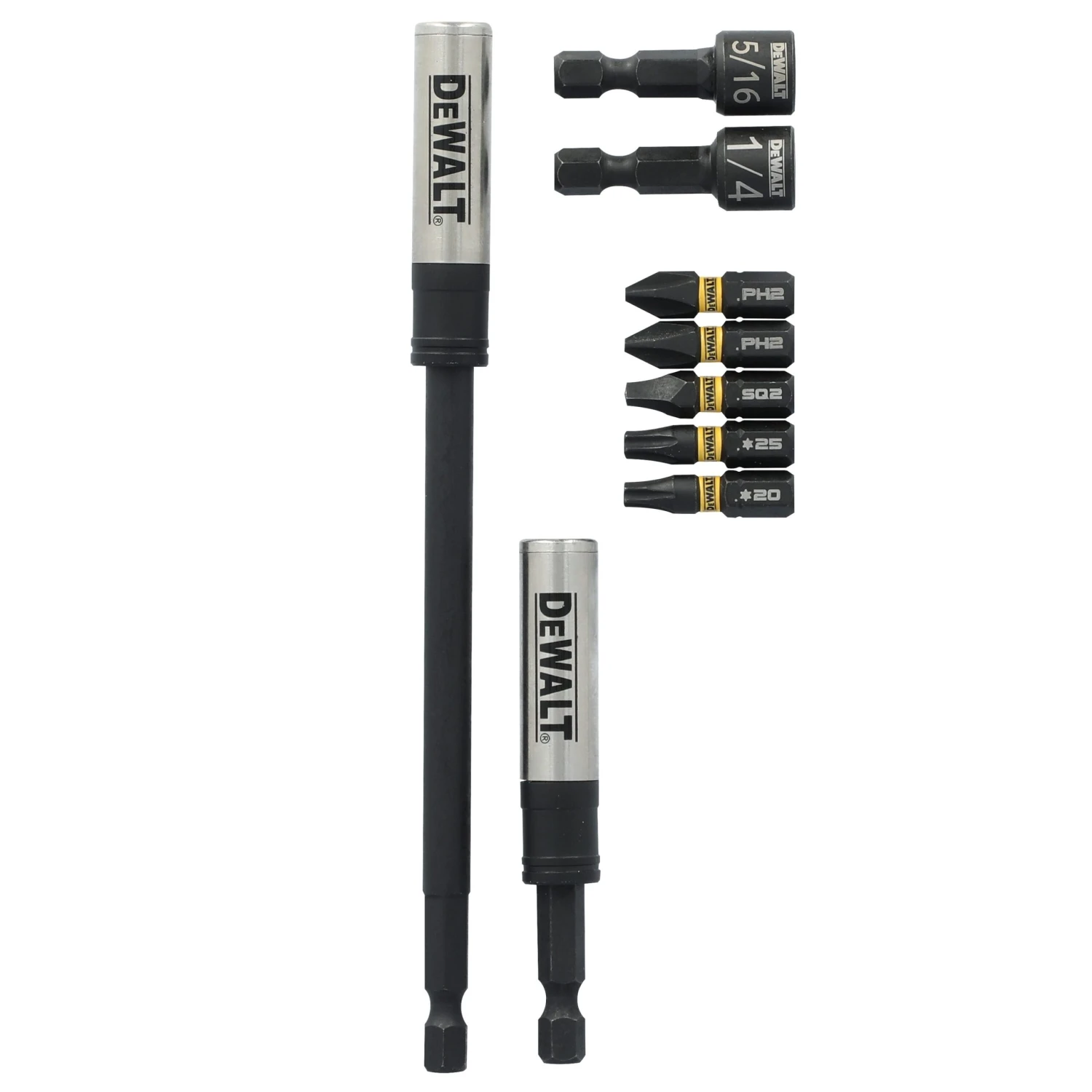 DEWALT ELITE SERIES 1/4-in X Impact Driver Bit Set 9 -Piece 2 DEWALT ELITE SERIES 1/4-in X Impact Driver Bit Set 9 -Piece -DeWALT 72029396 scaled